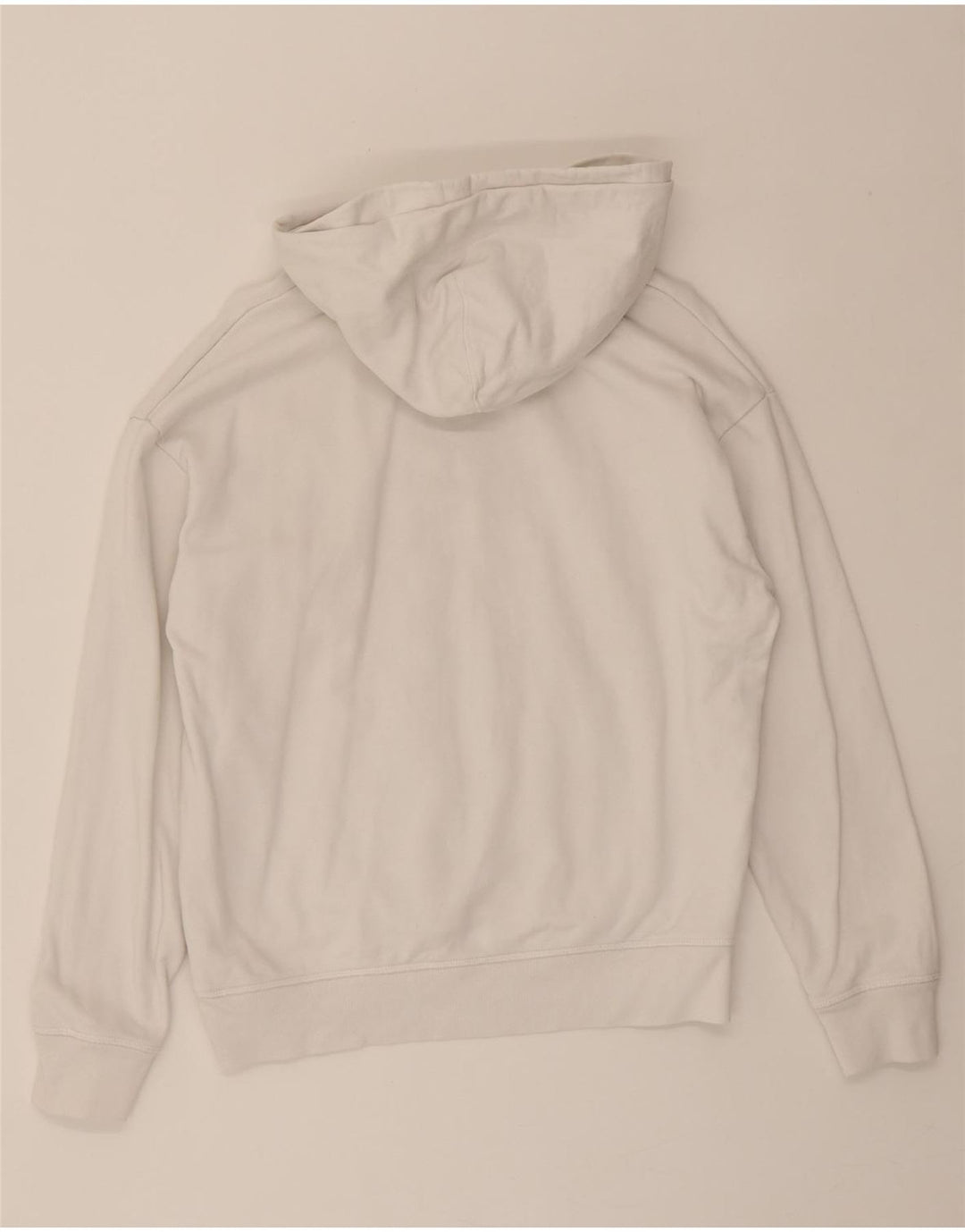 LEVI'S Mens Graphic Hoodie Jumper Small White Cotton Vintage Levi's and Second-Hand Levi's from Messina Hembry 