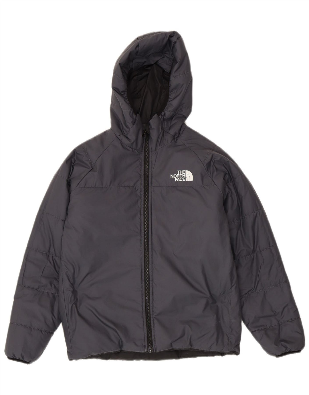 The North Face Boys Hætte Vendbar Polstret Jakke 11-12 År Grå