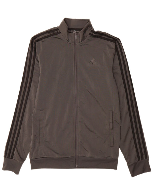 Adidas Træningsdragt til mænd, topjakke, lille grå polyester
