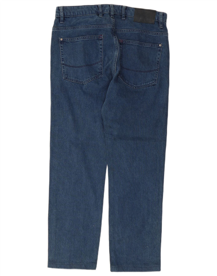 Ted Baker Straight Jeans til mænd W32 L27 Blå Lyocell