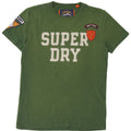 SUPERDRY Herre grafisk T-shirt Top Lille grøn bomuld