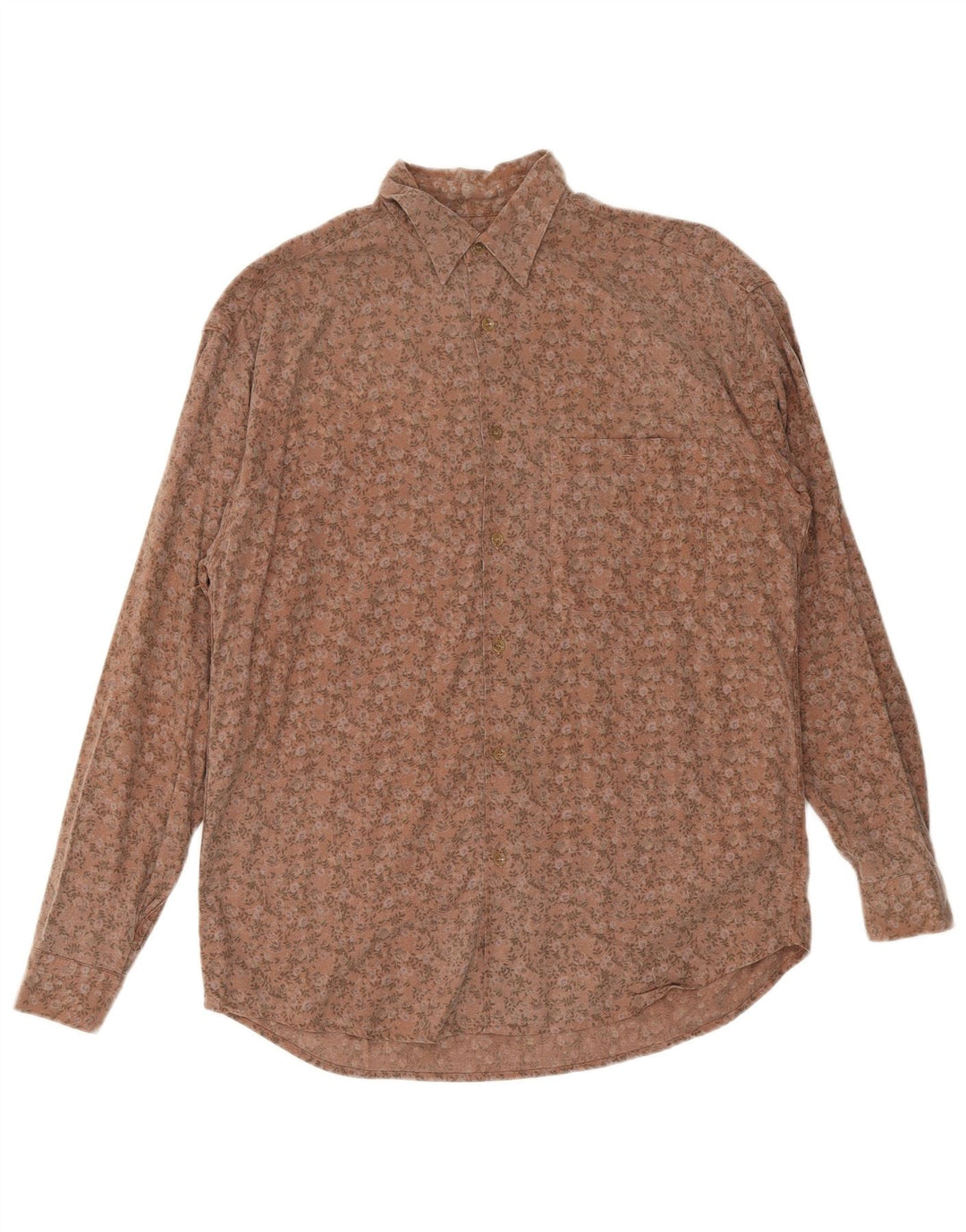 Wampum Herreskjorte Medium Brun Floral