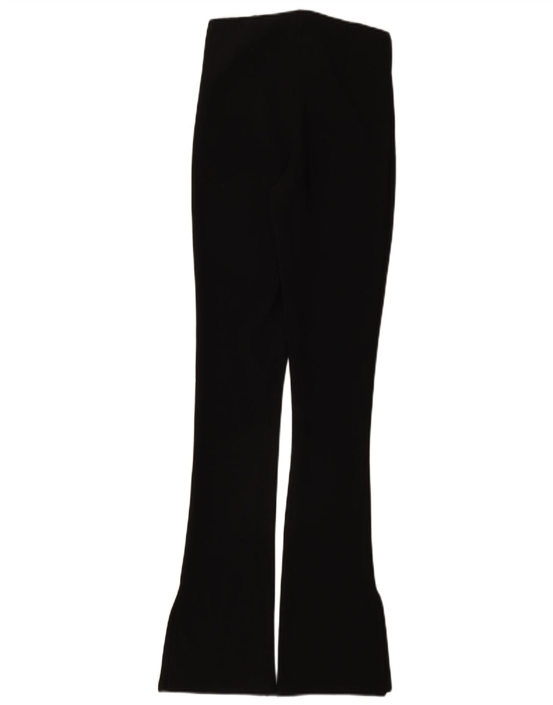 Zara Dame Flare Casual Bukser Small W26 L32 Sort Polyester