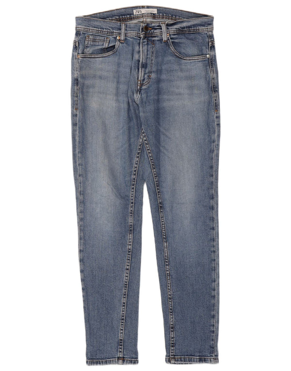 Zara Herre Skinny Jeans EU 42 Large W32 L30 Blå
