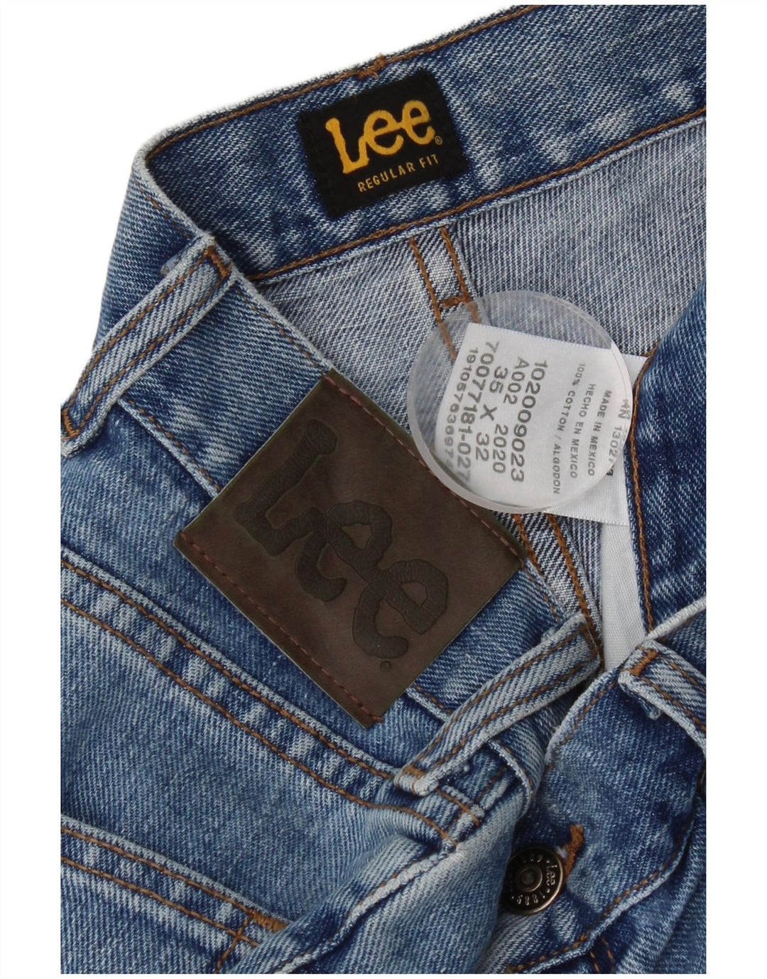 LEE Herre Regular Fit Straight Jeans W35 L32 Blå Bomuld