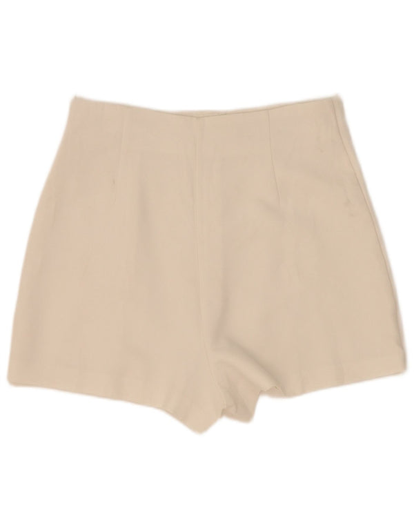 Zara Dame Skort Hot Pants Medium W28 Hvid