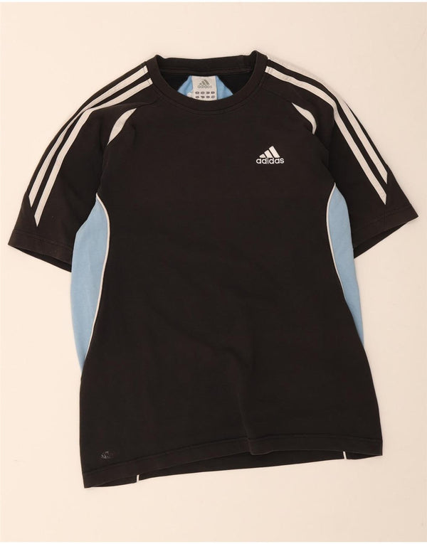 Adidas Mens T-Shirt Top UK 36/38 Small Black Colourblock