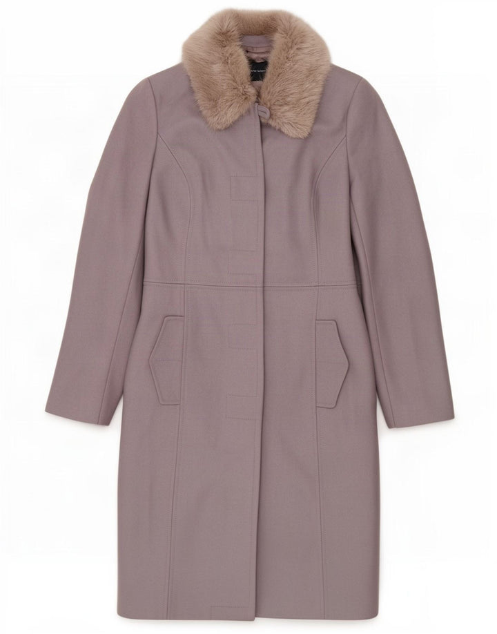 French Connection Dame Overfrakke UK 8 Small Grey Virgin Wool