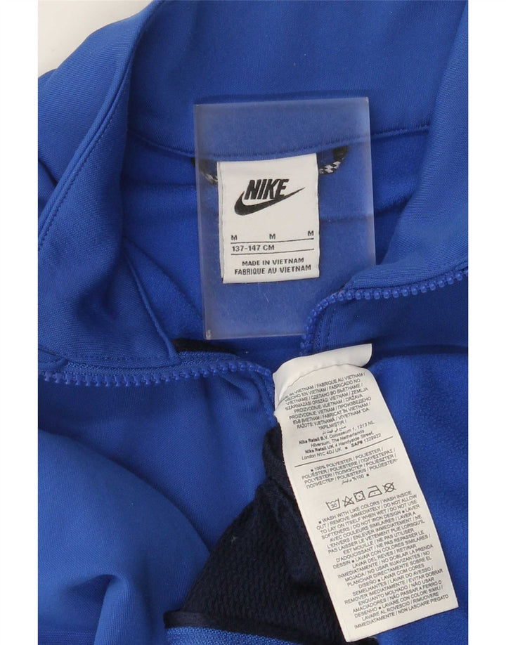 Nike drenge grafisk træningsdragt topjakke 10-11 år Medium Blue Colourblock