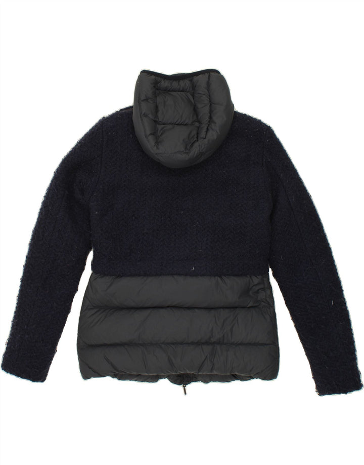 GEOX Womens Hooded Padded Jacket UK 8 Small Navy Blue Vintage Geox and Second-Hand Geox from Messina Hembry 