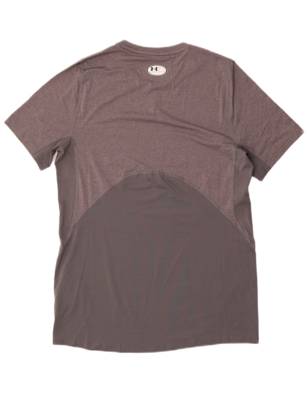 Under Armour Herre Heat Gear T-Shirt Top Medium Grey Flecked Polyester