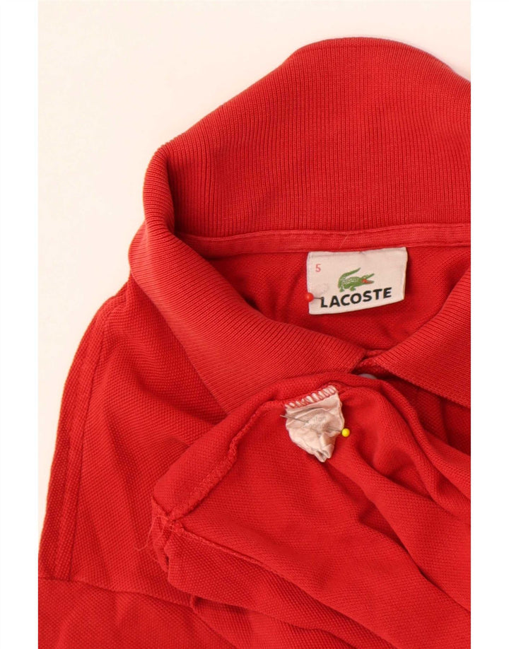 Lacoste herre poloskjorte str. 5 Large rød bomuld