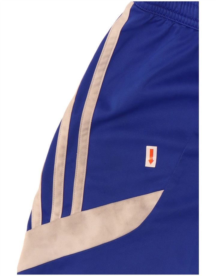 Adidas Boys Climalite Sportshorts 9-10 år Medium Blue Colourblock