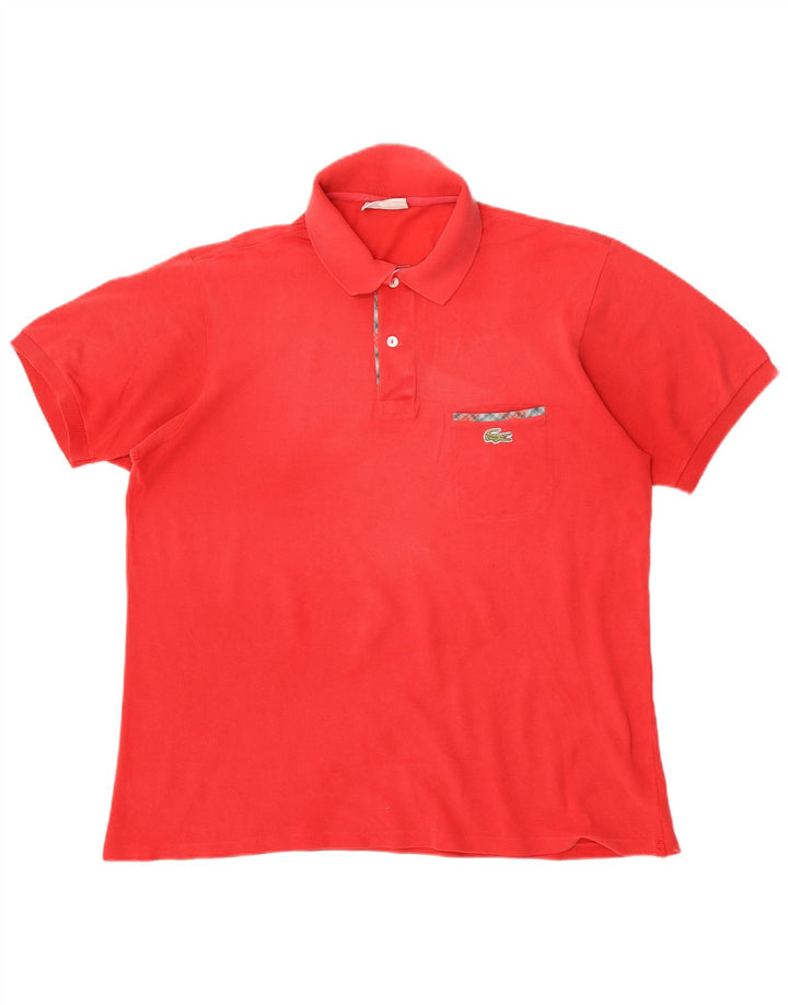 Lacoste herre poloskjorte str. 5 Large rød bomuld