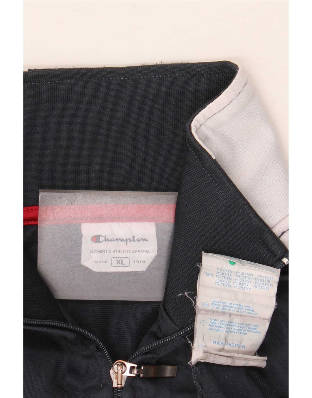 Champion Træningsdragt til mænd Topjakke XL Rød Colourblock Polyester Sports