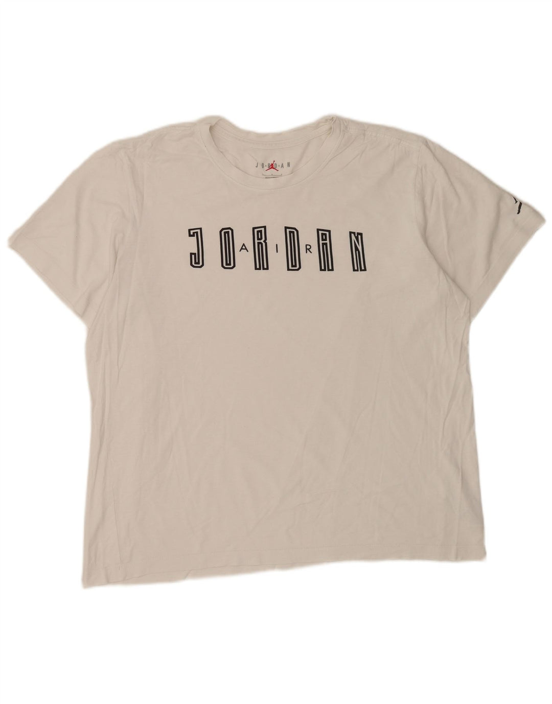 Jordan Herre Jordan Grafisk T-Shirt Top Stor Hvid Bomuld