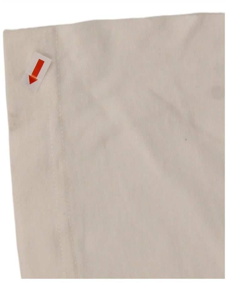 KAPPA Herre T-Shirt Top Medium Hvid Bomuld