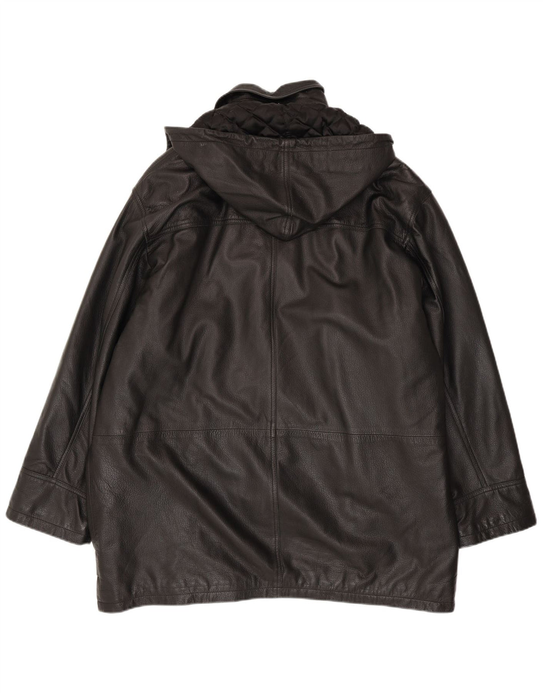 Conbipel Herre Hooded Læder Coat IT 56 2XL Sort