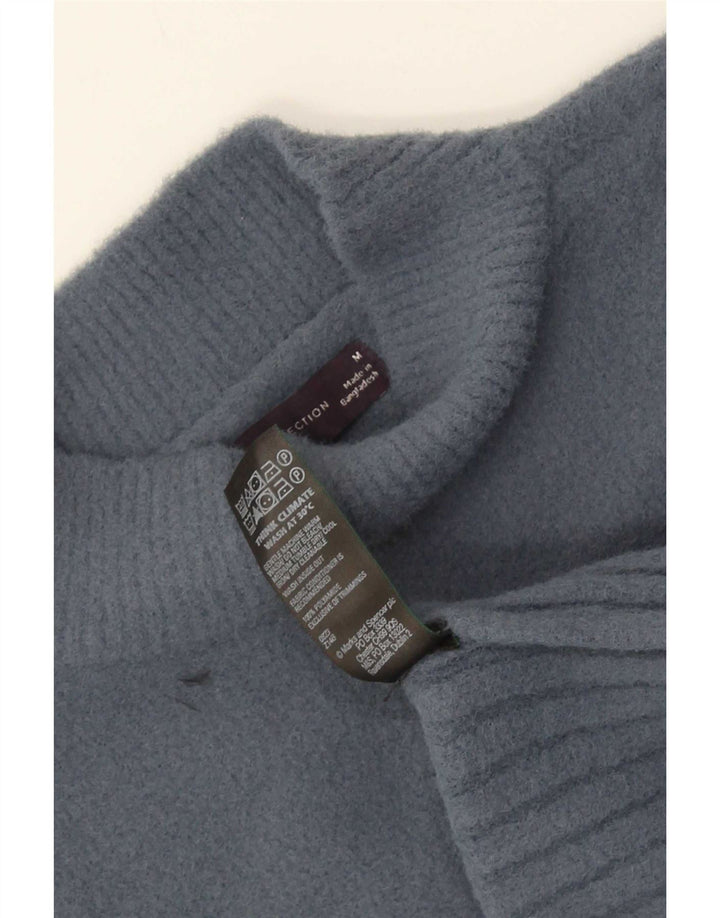 Marks & Spencer Dame Turtle Neck Jumper Sweater UK 14 Medium Grey