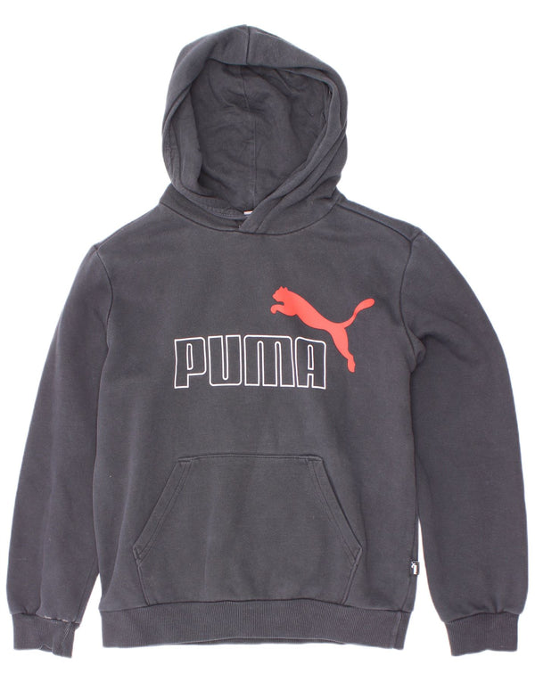 Puma drenge grafisk hættetrøje 11-12 år marineblå bomuld