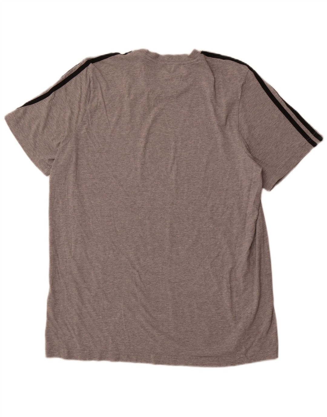ADIDAS Herre T-Shirt Top XL Grå Bomuld