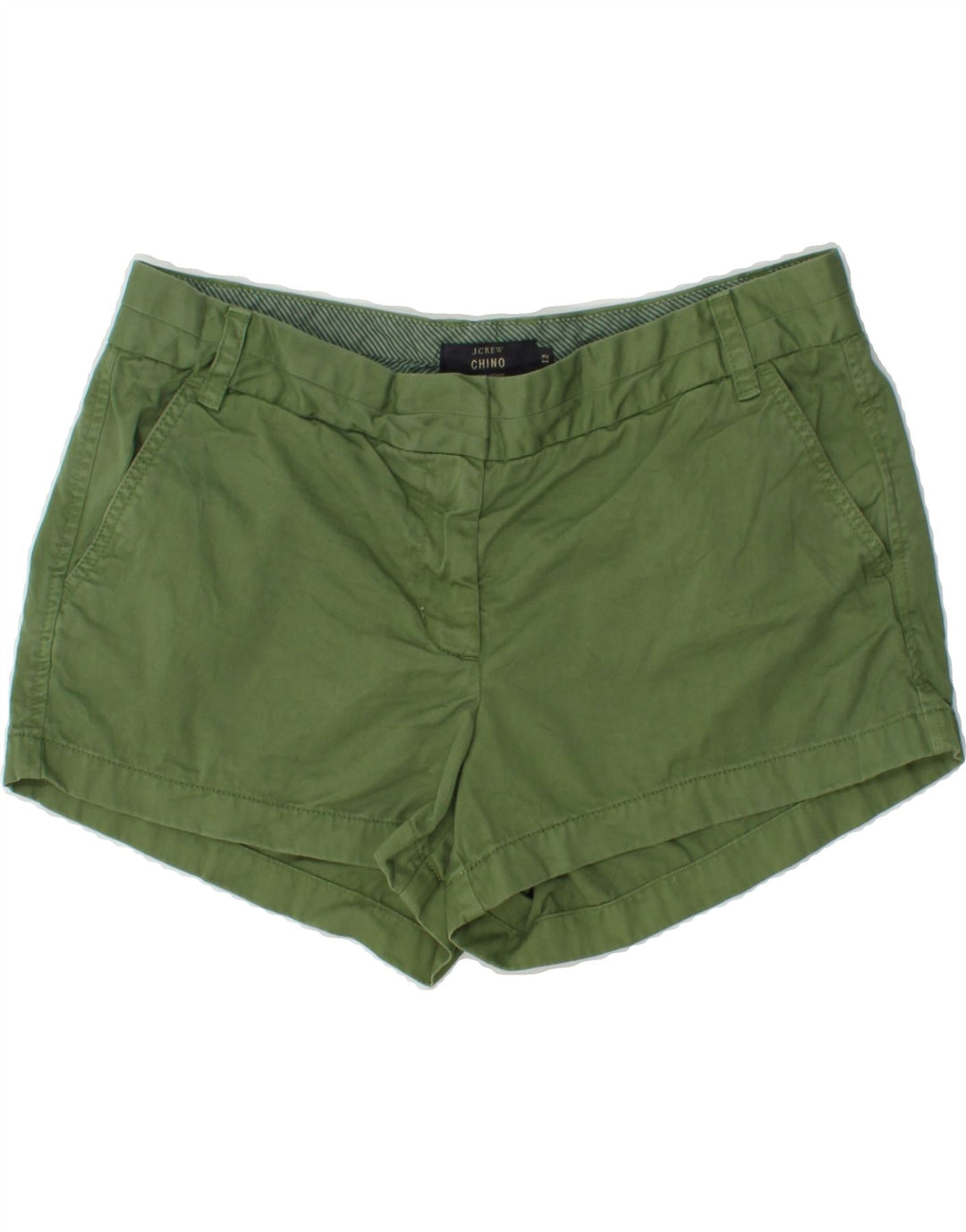 J. CREW Womens Chino Shorts US 12 Large W34 Green Cotton Vintage J. Crew and Second-Hand J. Crew from Messina Hembry 