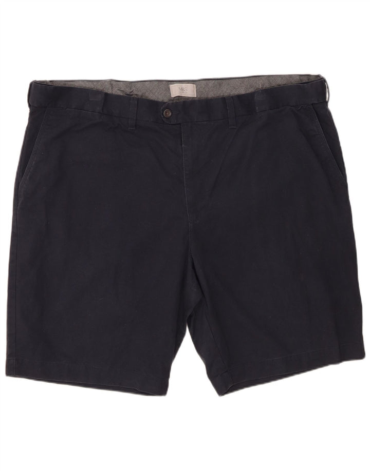 Marks & Spencer Herre Chino Shorts W46 3XL Marineblå Bomuld
