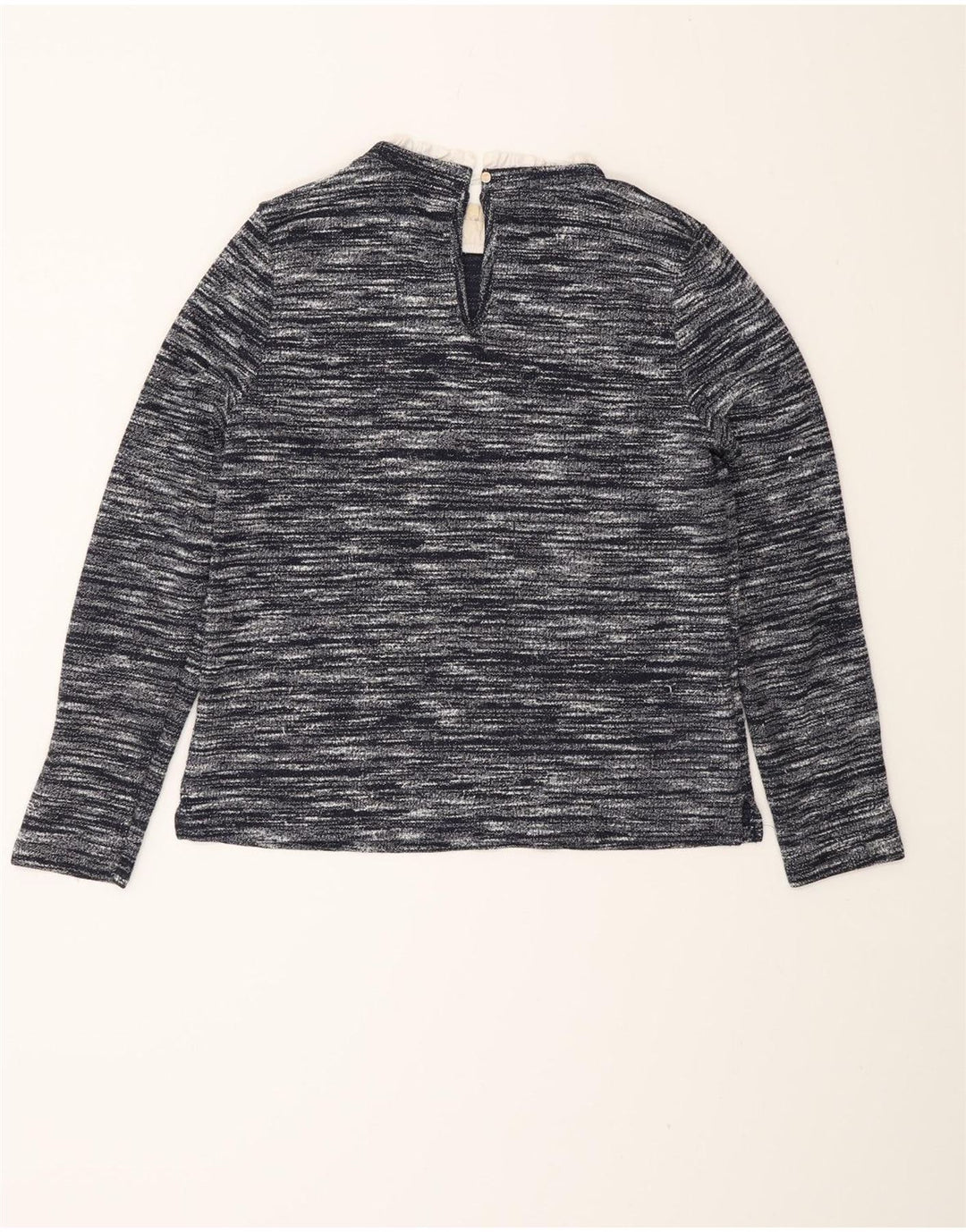 Oasis Dame Top Langærmet UK 12 Medium Navy Blue Flecked