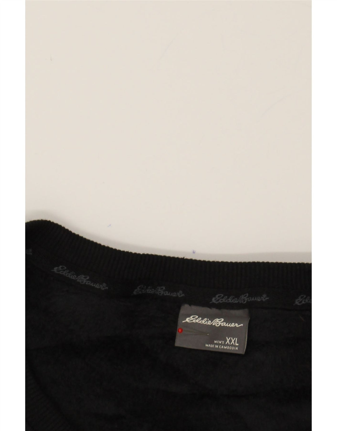 EDDIE BAUER Mens Sweatshirt Jumper 2XL Black Cotton Vintage Eddie Bauer and Second-Hand Eddie Bauer from Messina Hembry 