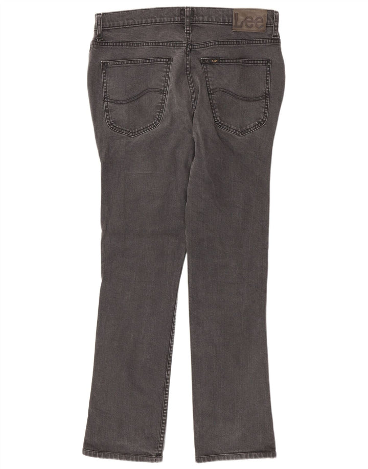 Lee Mens Brooklyn Straight Jeans W34 L30 Grå Bomuld
