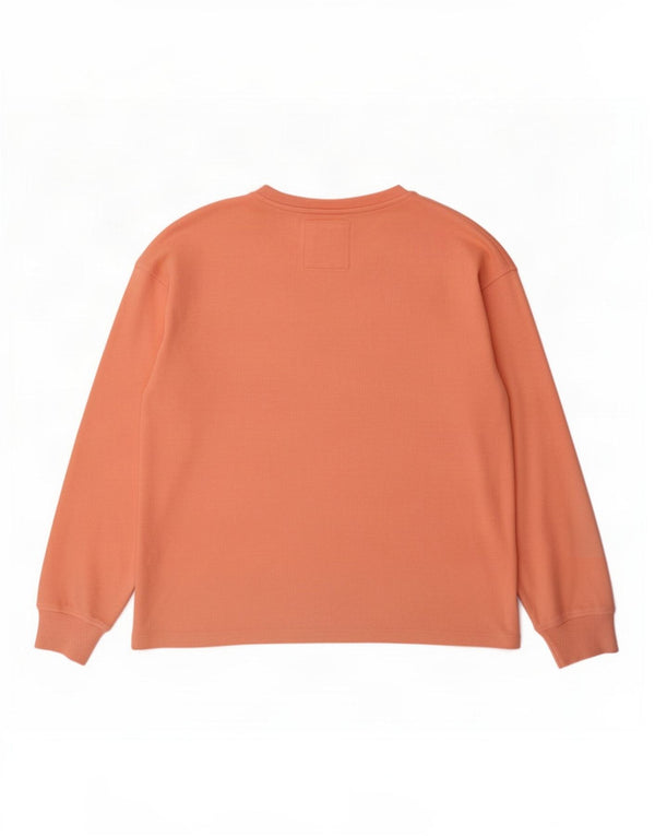Fat Face Dame Oversized Top Langærmet UK 18 XL Pink Bomuld