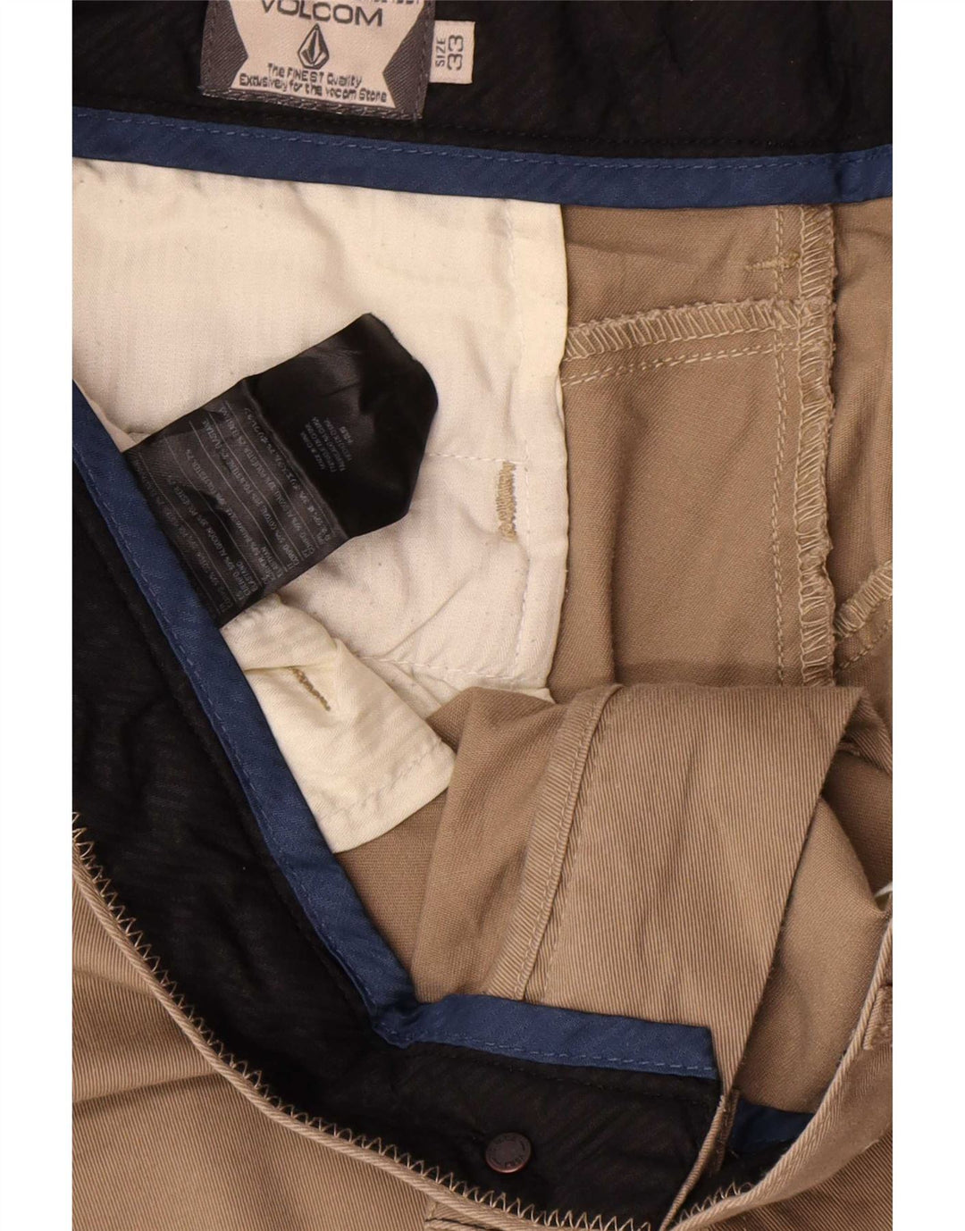 Volcom Herre Chino Shorts W33 Medium Beige Bomuld