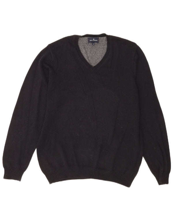 Marks & Spencer Herre Blue Harbor V-hals sweater Medium Navy Blue