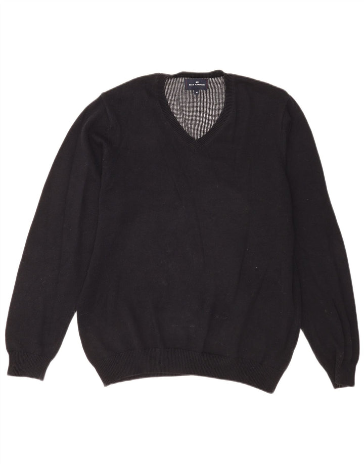 Marks & Spencer Herre Blue Harbor V-hals sweater Medium Navy Blue