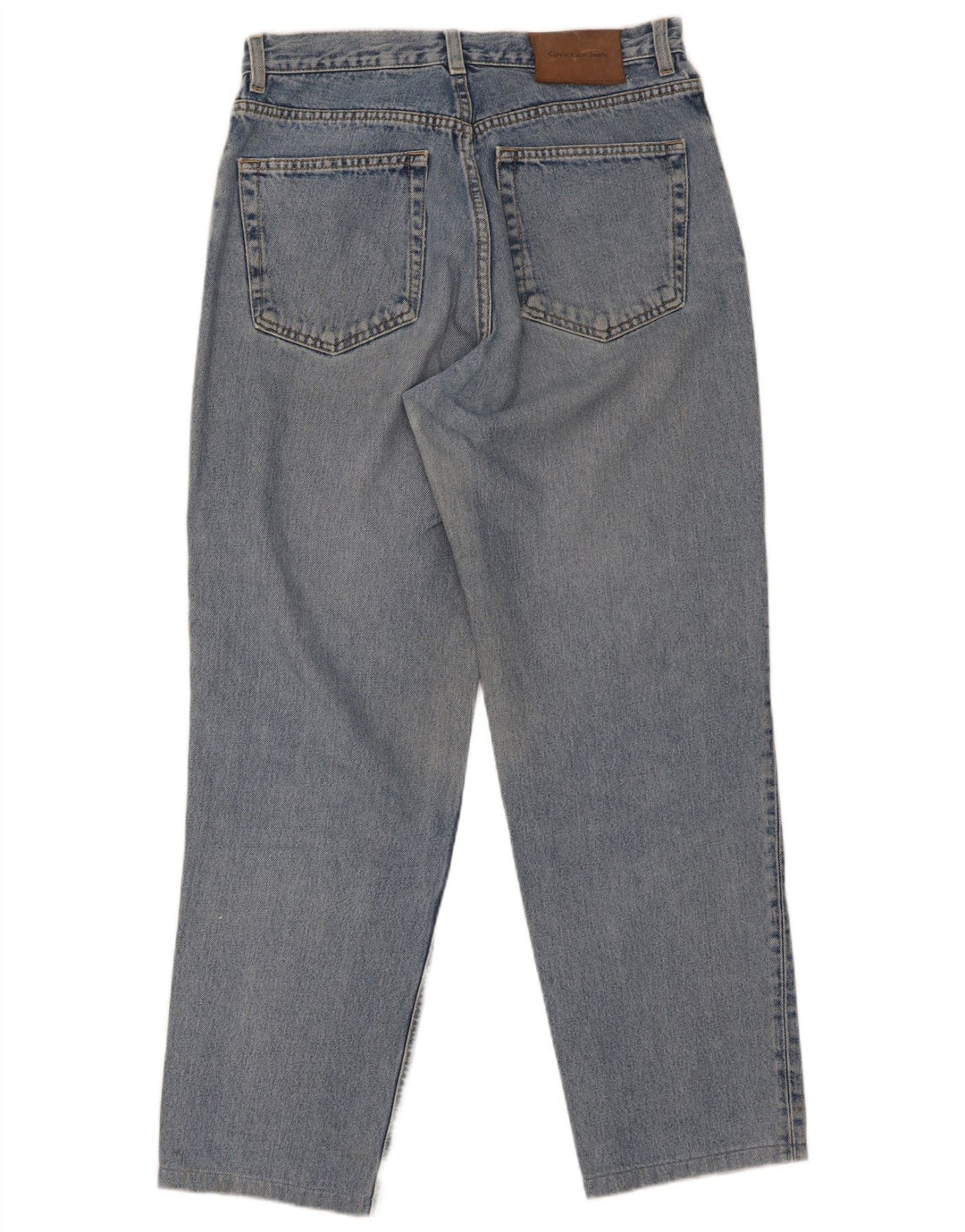 Calvin Klein Straight Jeans til mænd W30 L29 Blå Bomuld