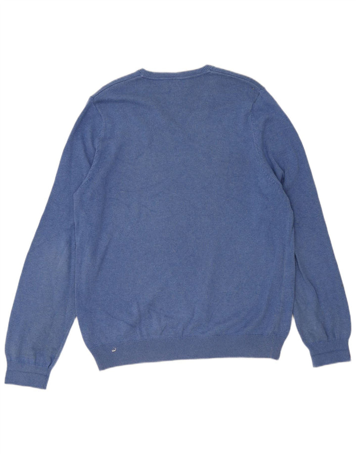 Marks & Spencer Herre V-hals sweater Stor Blå