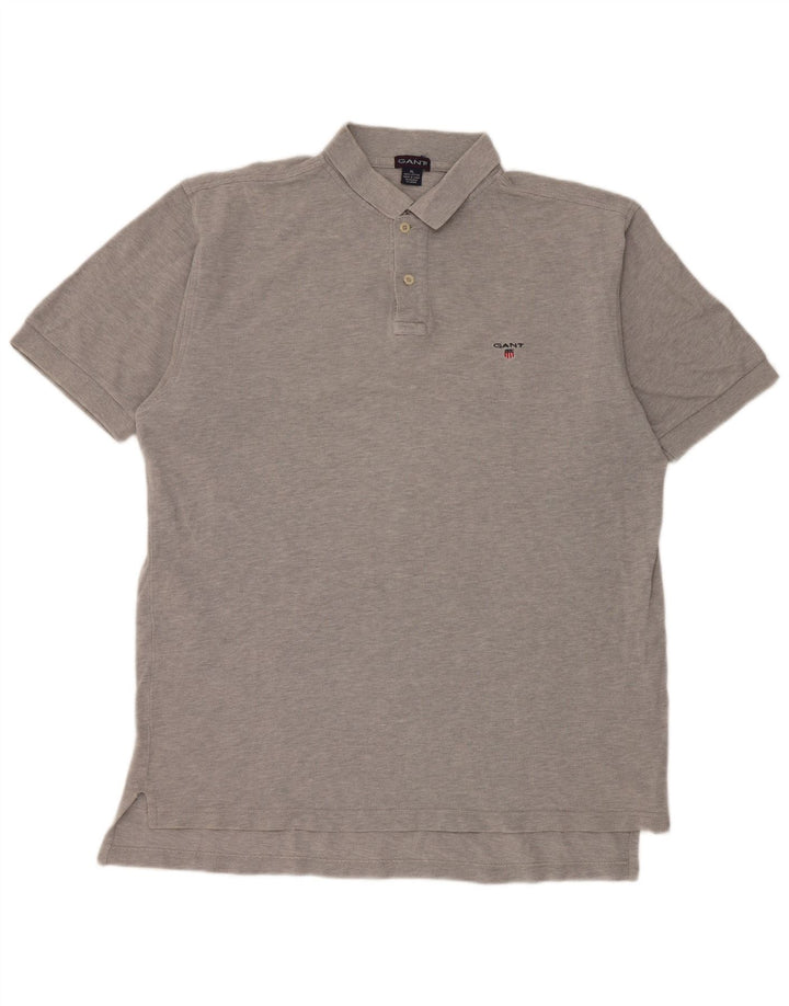 Gant herre poloshirt XL grå bomuld