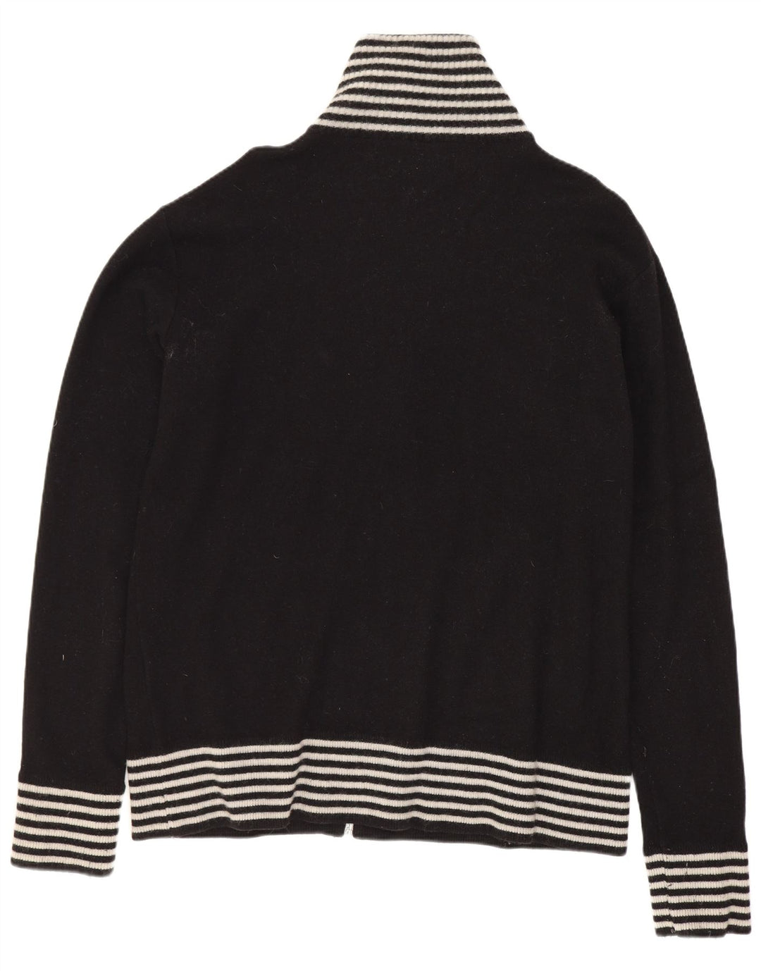 Franklin & Marshall Herre grafisk cardigan sweater Stor sort stribet uld