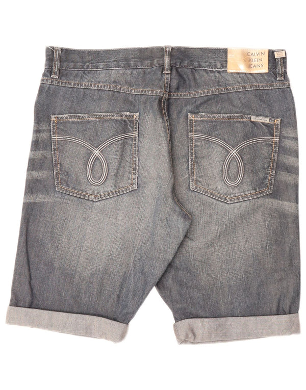 CALVIN KLEIN Herre Denim Shorts W34 Large Blue