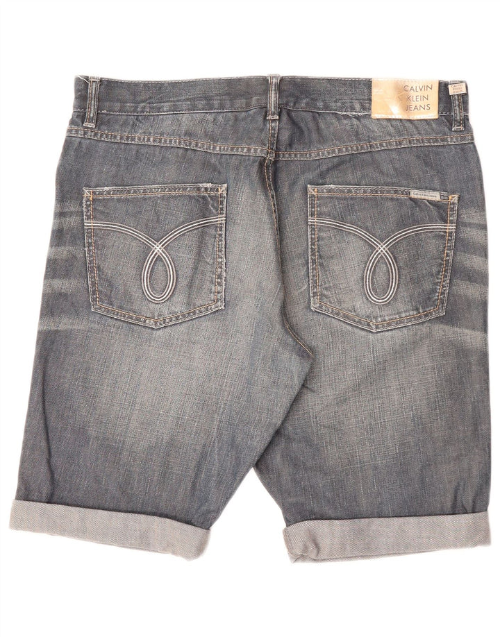 CALVIN KLEIN Herre Denim Shorts W34 Large Blue