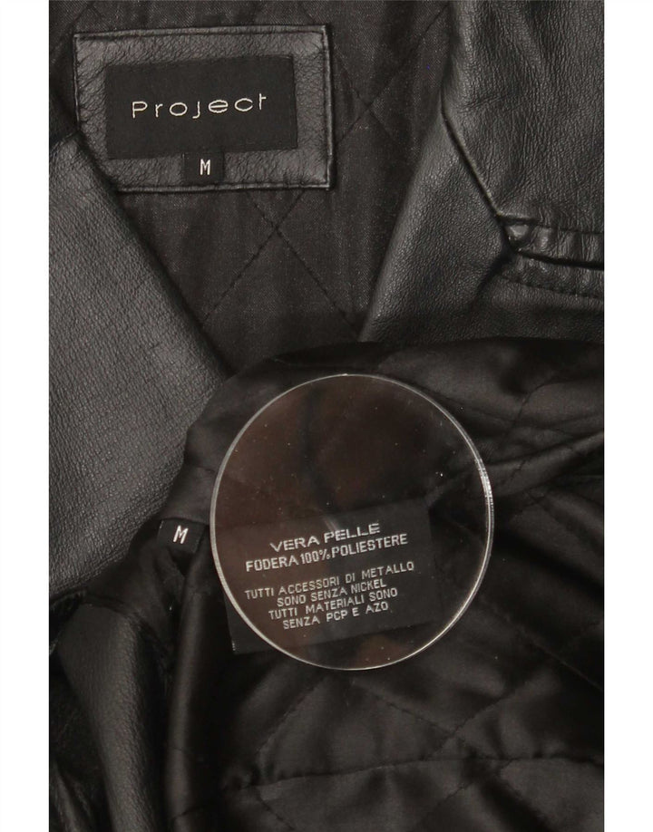 Project Womens Læderfrakke UK 14 Medium Black