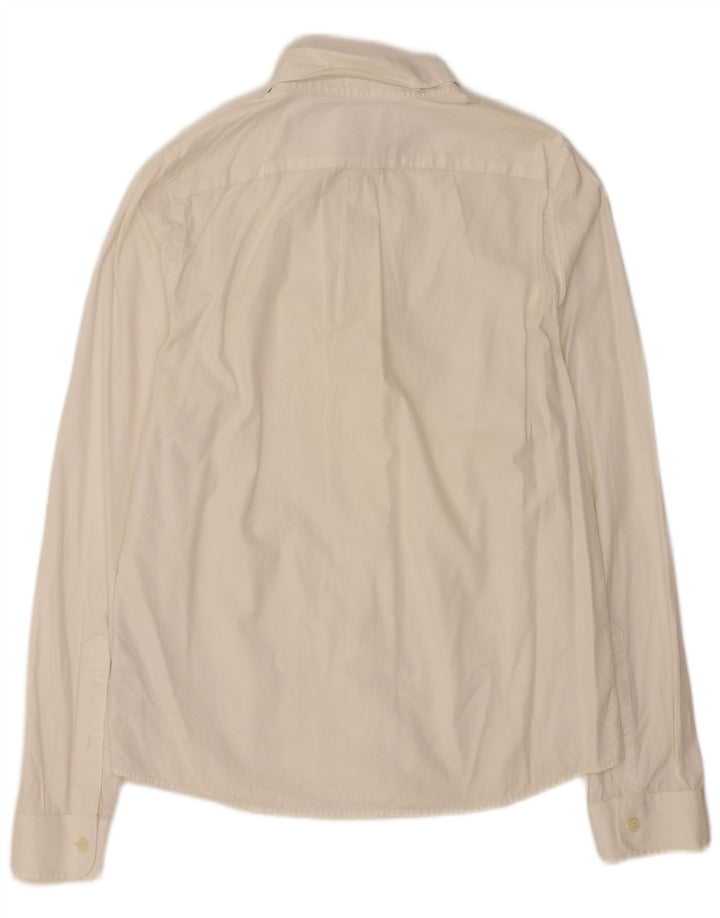 Abercrombie & Fitch herreskjorte XL hvid bomuld