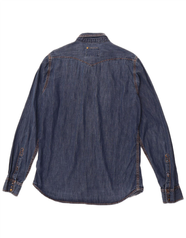 DIESEL Herre Denim Shirt XL Blå Bomuld