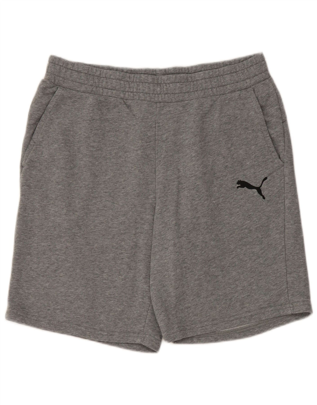 Puma Sportshorts til mænd, store grå flækkede bomuld