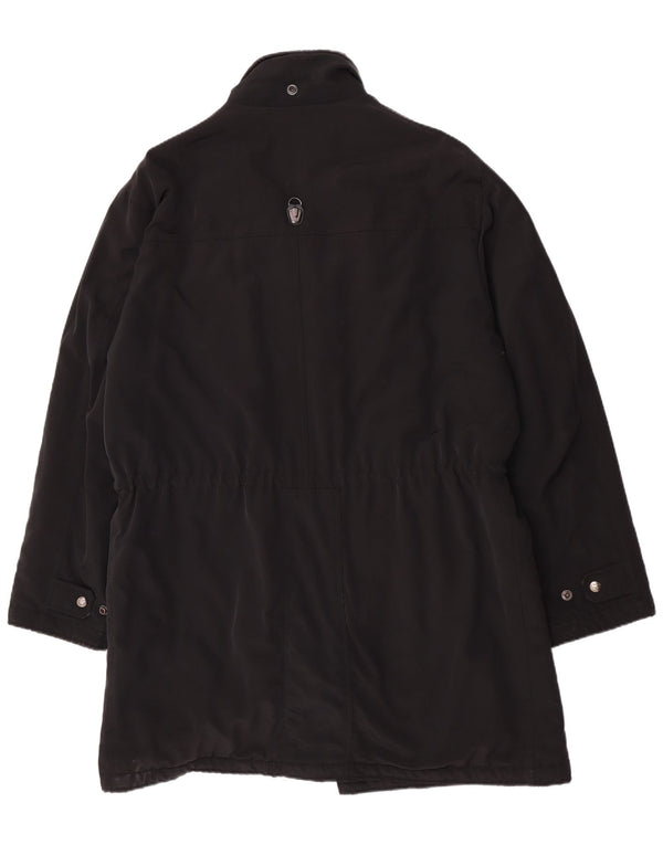Piero Guidi Herre Overfrakke UK 42 XL Sort Polyester