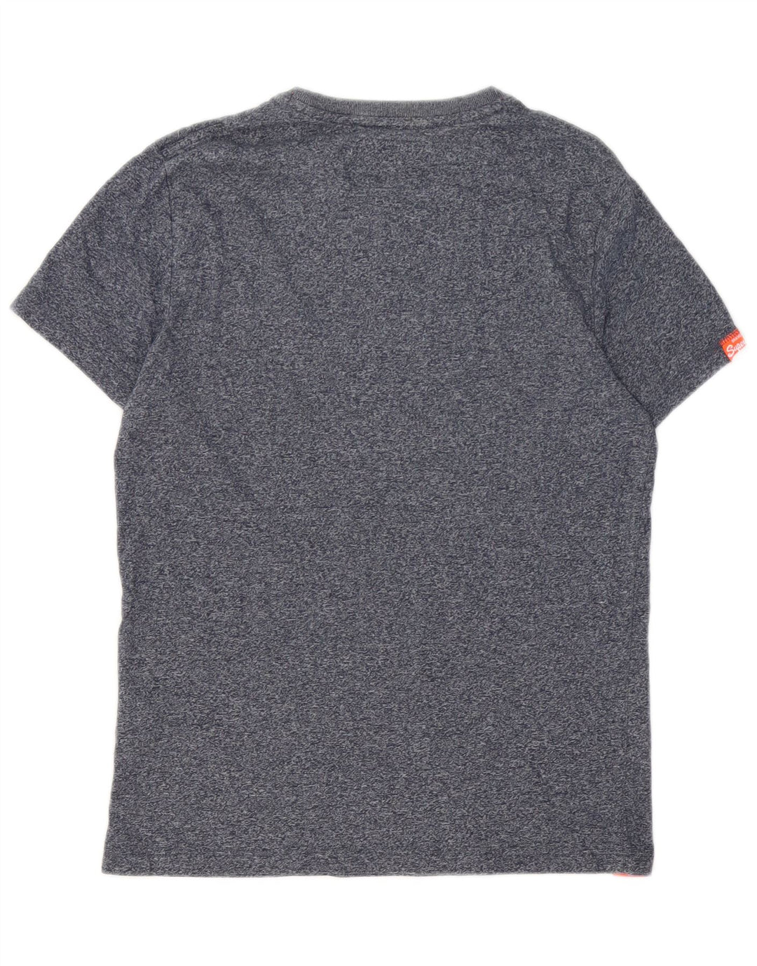 Superdry T-shirt top til mænd, lille marineblå flækket bomuld