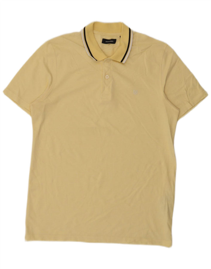 Jack & Jones herre poloshirt Medium gul bomuld