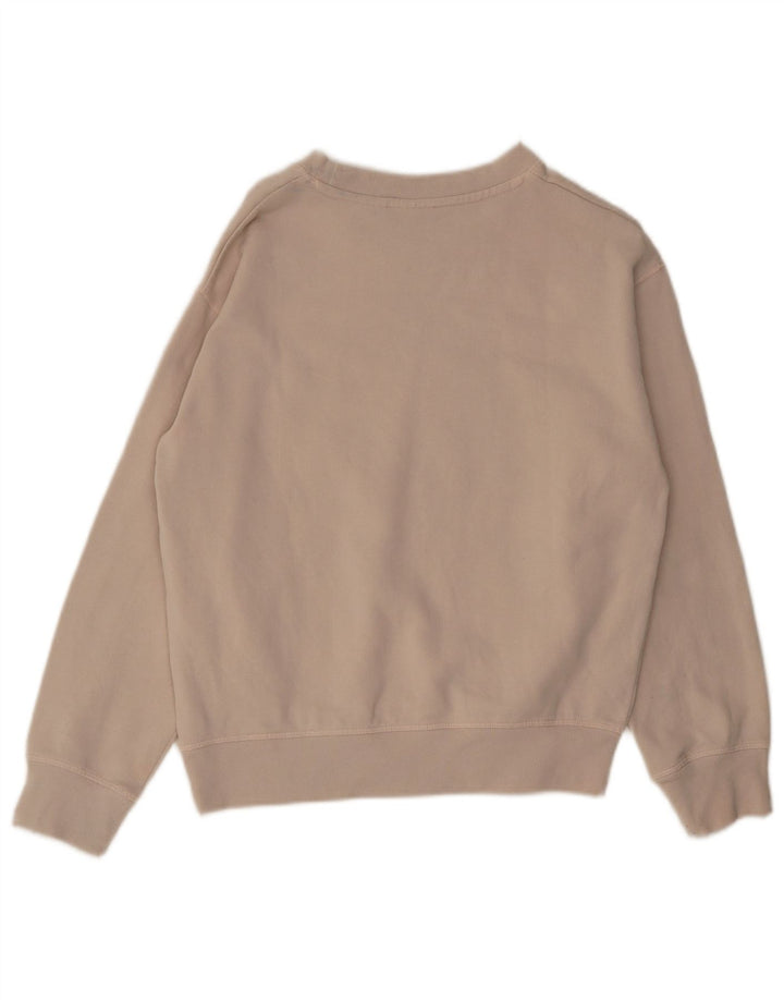 Levi's Dame Oversized Sweatshirt Jumper UK 10 Small Beige Bomuld