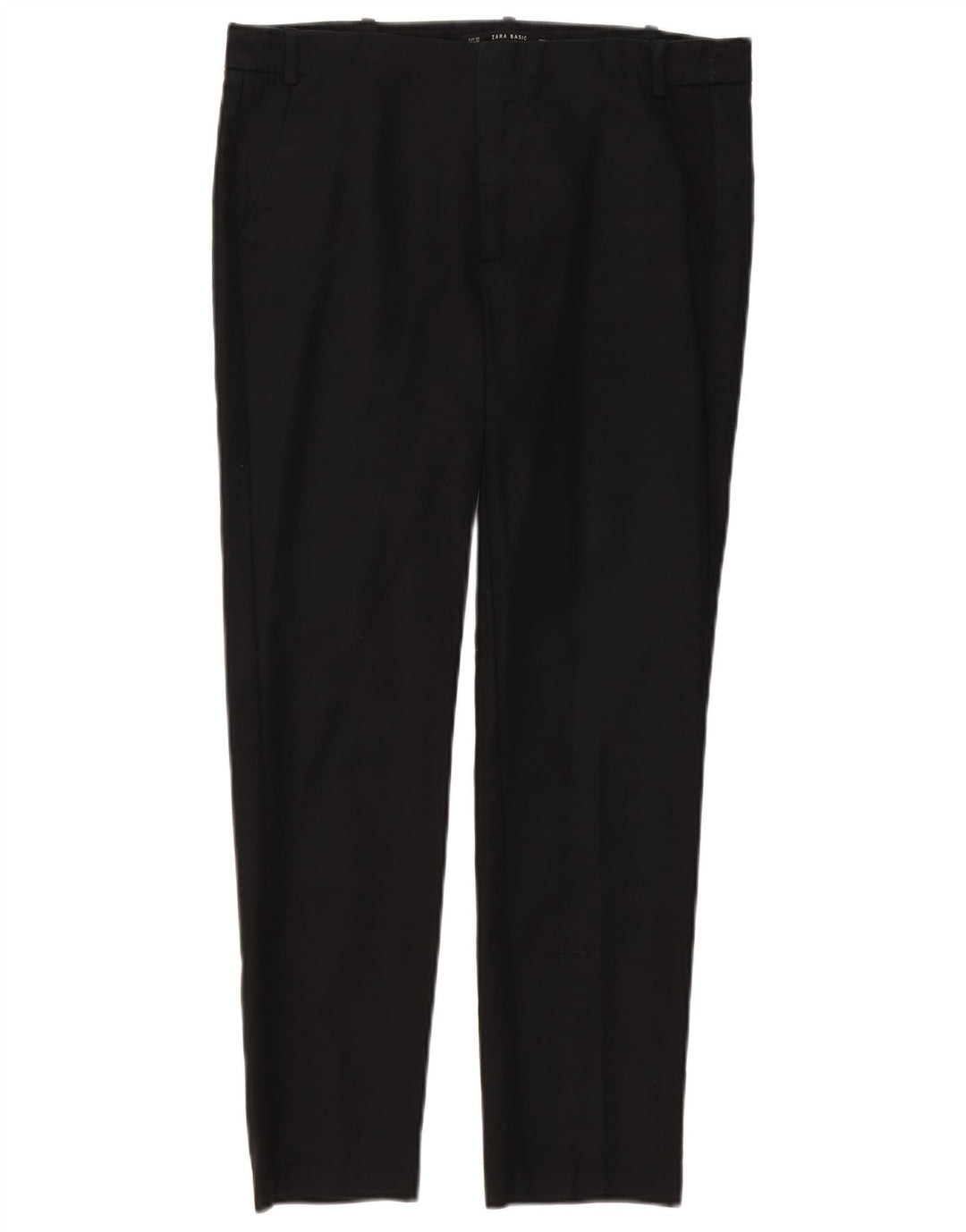 ZARA Slim Chinobukser til kvinder EU 38 Small W28 L27 Sort