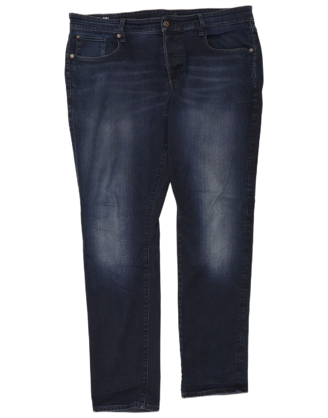 G-STAR Herre 3301 Straight Tapered Jeans W38 L34 Blå Bomuld